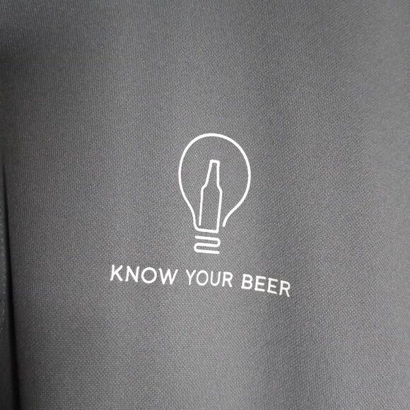 On Tour Know Your Beer Polo Shirt Men's XLarge Gray Short Sleeve Pullover Gorp - Picture 6 of 7